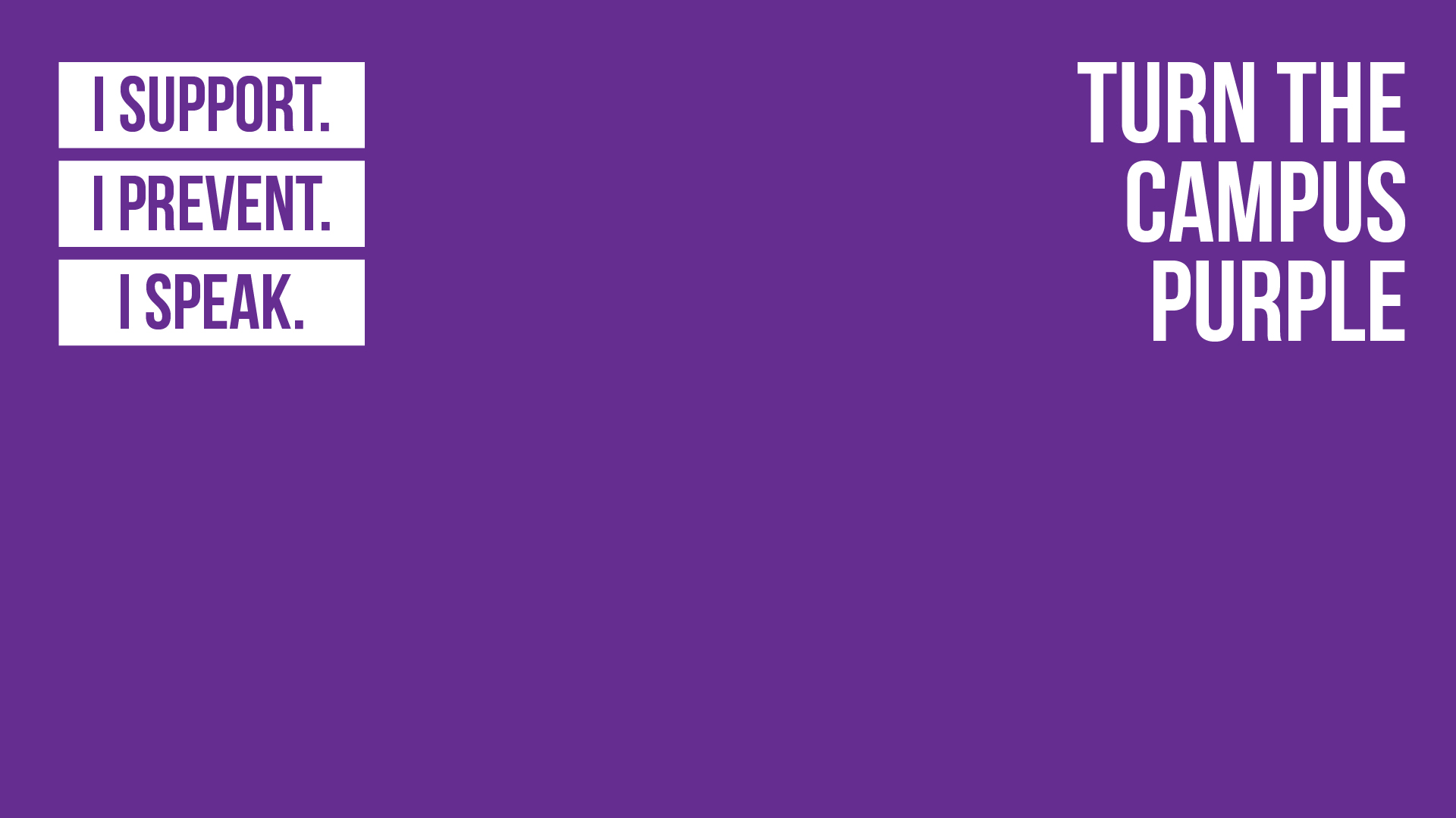 Turn the Campus Purple